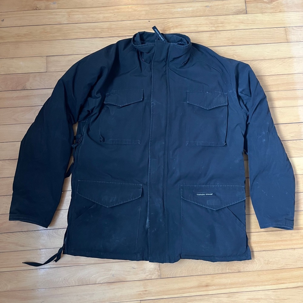 Canada Goose Constable Parka Mens Medium Black Down Jacket 4071M Made in Canada